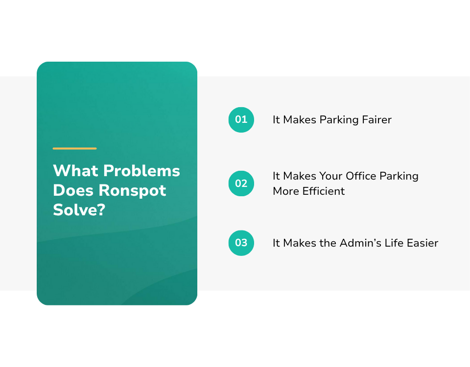 What problems does Ronspot solve? 