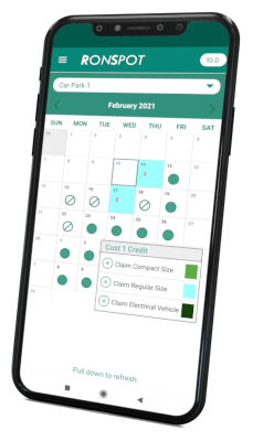 Ronspot mobile app for a phased return to work