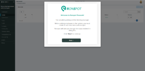 Welcome Message - Ronspot Freemium