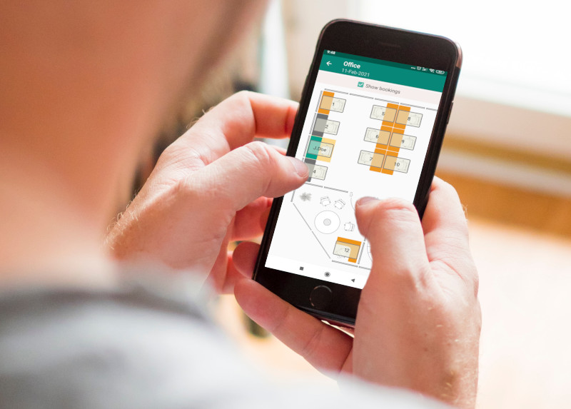 Interactive Map Desk Booking System Hoteling Software
