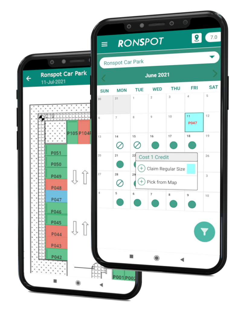 Ronspot office parking management app