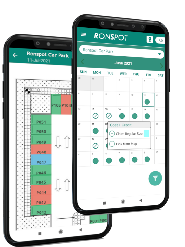 Ronspot office parking management app