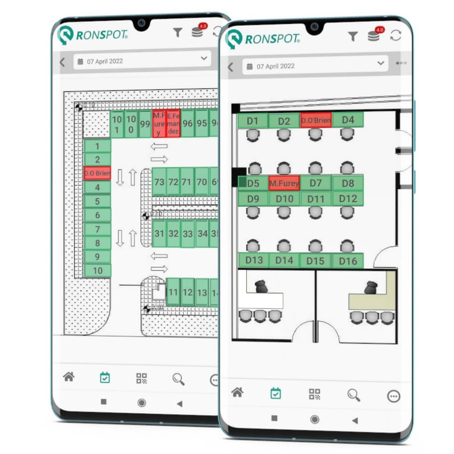 Book from map - Desk and parking booking