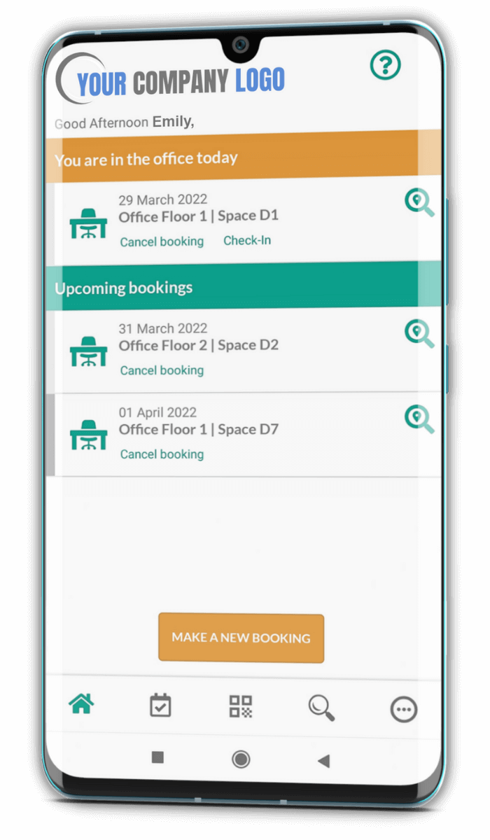 Desk booking system by Ronspot