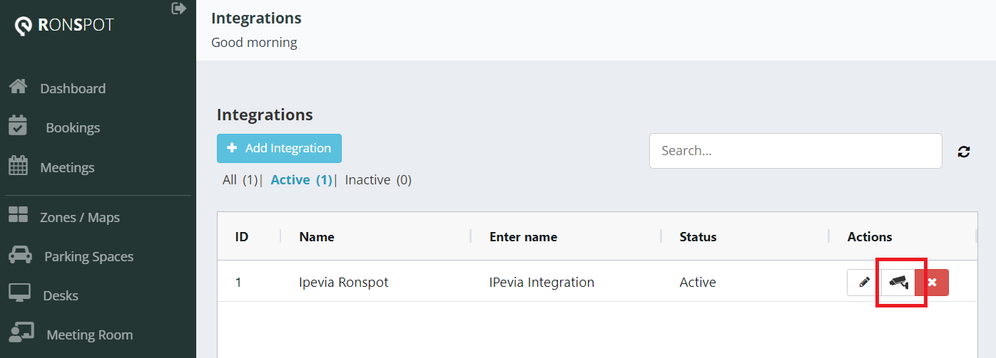 Create iPevia integration with Ronspot step 3