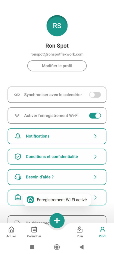 Comment activer le check-in Wi-Fi - Étape 4