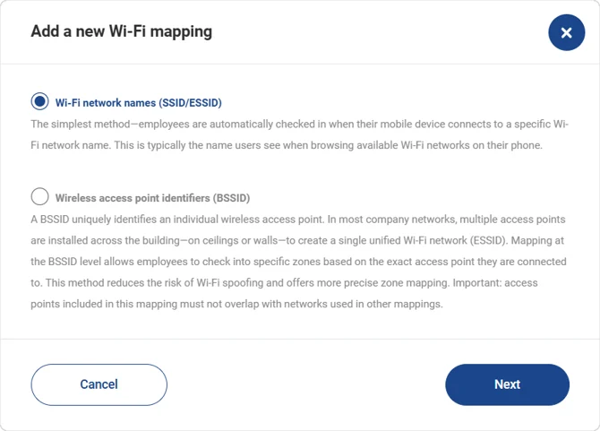 Adding a Wi-Fi mapping 1/2
