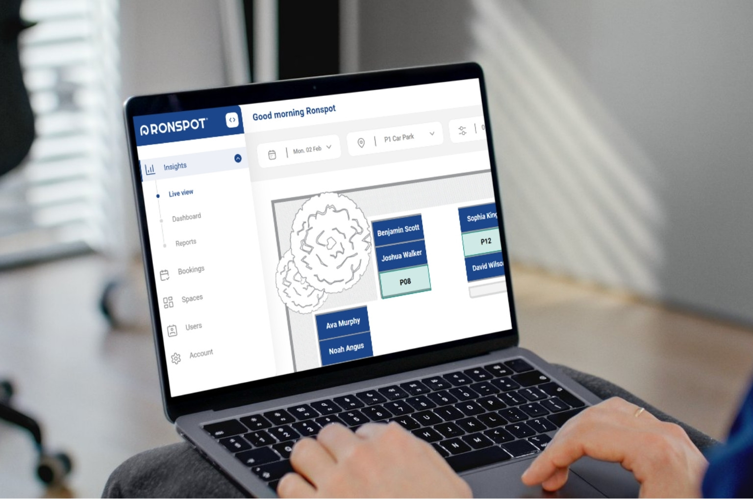 Ronspot admin panel menu