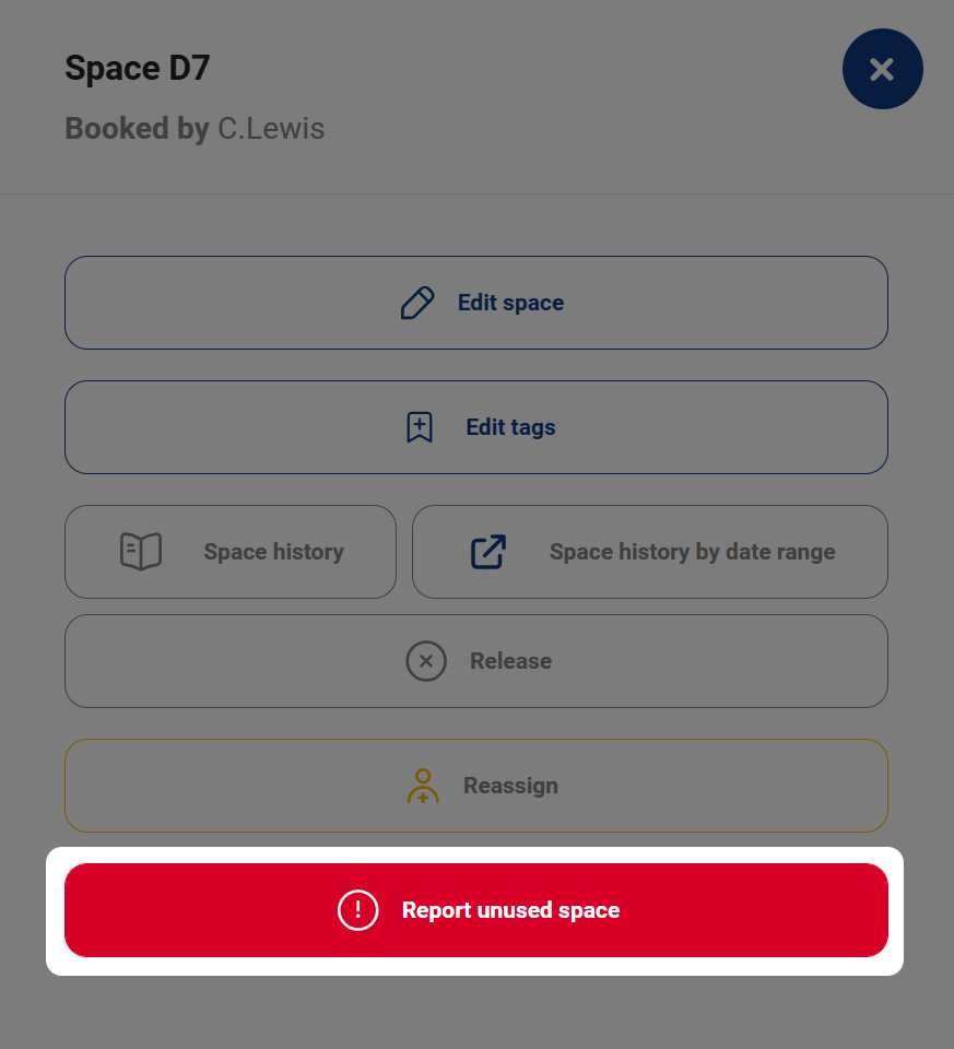 Ronspot admin panel tip 3 - Report unused space