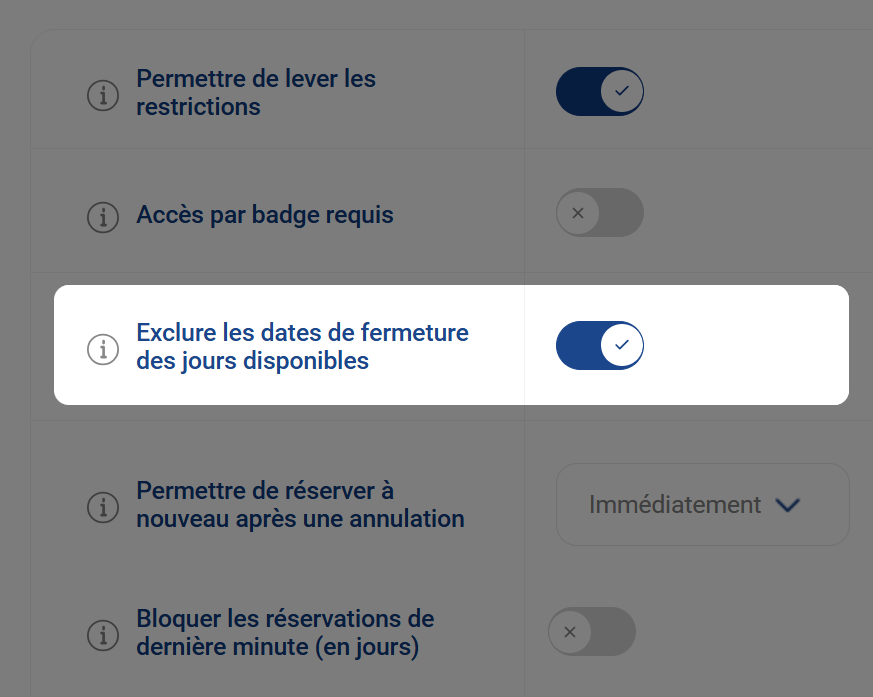 Astuce n° 6 pour le panneau d'administration Ronspot - Exclure les jours non ouvrés