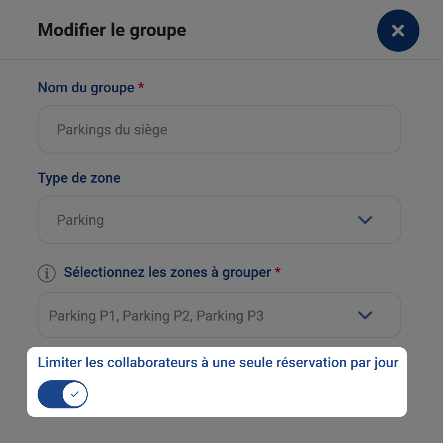 Astuce n° 13 du panneau d'administration Ronspot - Une réservation par zone