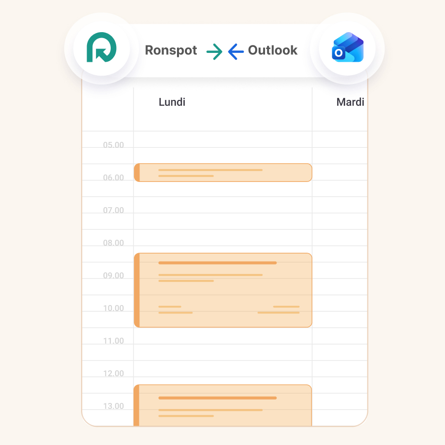 Logiciel de réservation de salle de réunion - Synchronisation bidirectionnelle du calendrier